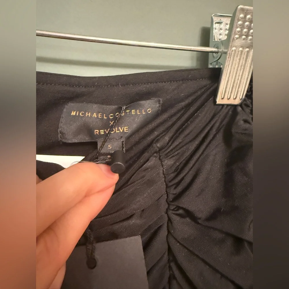 Nwt MICHAEL COSTELLO x REVOLVE Magnolia Maxi Skirt in Black size S - Picture 4 of 6
